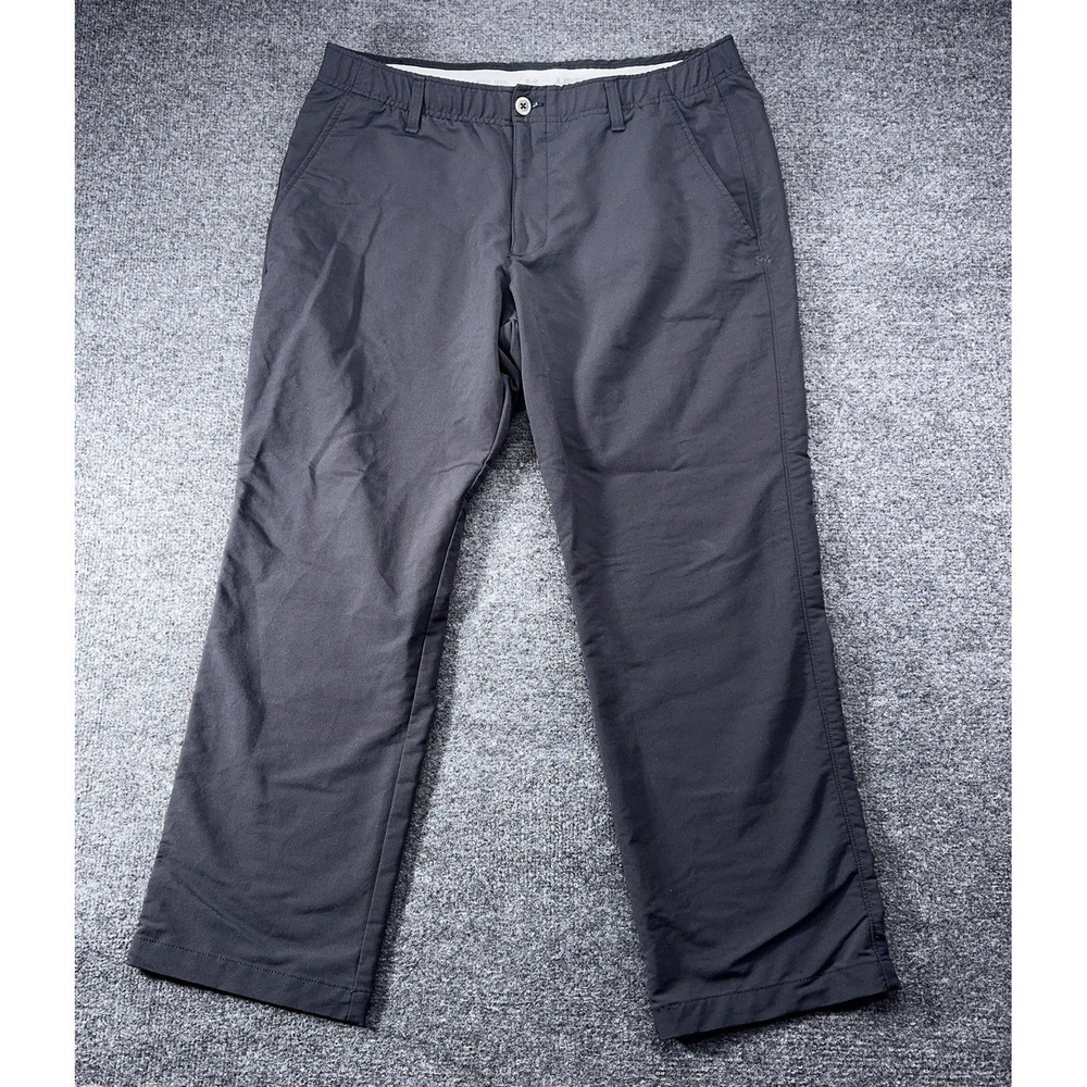 Under Armour‎ Men's Match Play Golf Pants 38x30 Straight Leg Stretch Charcoal